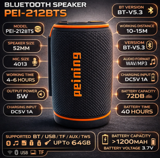 Caixa de Som Bluetooth Portátil
