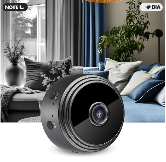 Mini Câmera Espiã A9 Wifi com Sensor e Visão Noturna